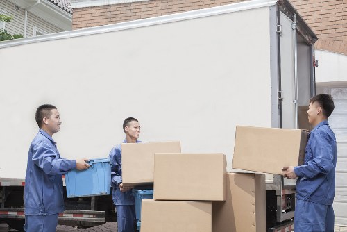 House removals team preparing a local move in Acton