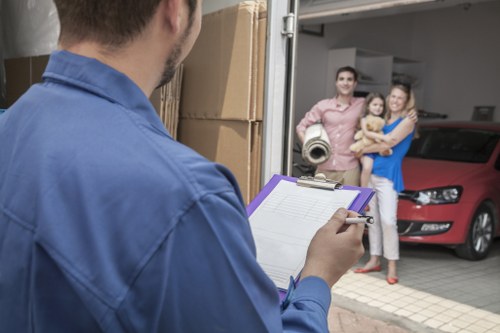 Residential removal service handling flat access in Acton