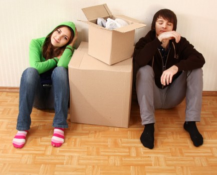 Professional packing and furniture handling during an Acton move