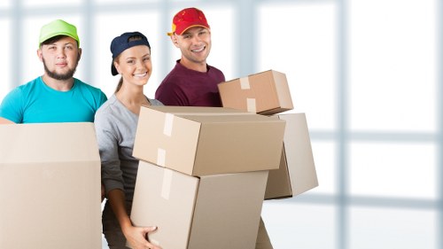 Acton Removals team preparing belongings for a careful local move