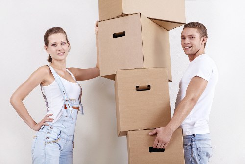 Packing and loading help for a removal van booking in Acton
